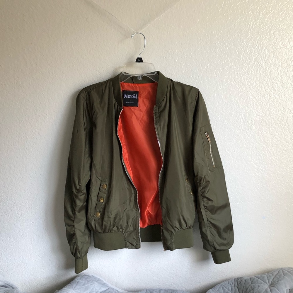 Olive Green Windbreaker